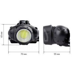 Фонарь налобный светодиодный GB-410 на батарейках 3хААА 3 режима IP44 черн. ЭРА Б0051463