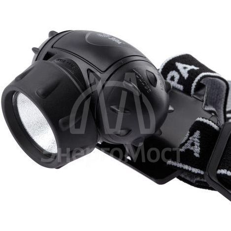 Фонарь налобный светодиодный GB-410 на батарейках 3хААА 3 режима IP44 черн. ЭРА Б0051463