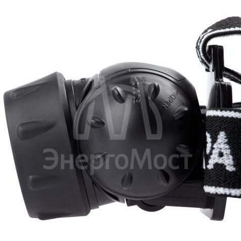 Фонарь налобный светодиодный GB-410 на батарейках 3хААА 3 режима IP44 черн. ЭРА Б0051463