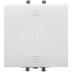 Переключатель модульный 1-кл. 2мод. Avanti &amp;quot;Белое облако&amp;quot; 16А IP20 бел. DKC 4400112
