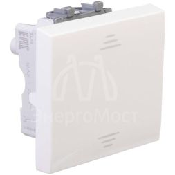 Переключатель модульный 1-кл. 2мод. Avanti &amp;quot;Белое облако&amp;quot; 16А IP20 бел. DKC 4400112