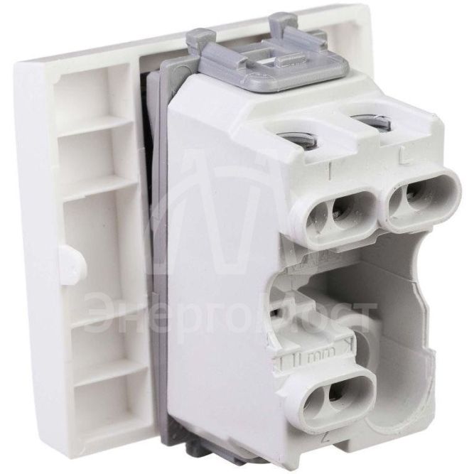 Переключатель модульный 1-кл. 2мод. Avanti &amp;quot;Белое облако&amp;quot; 16А IP20 бел. DKC 4400112