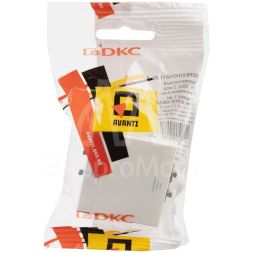 Переключатель модульный 1-кл. 2мод. Avanti &amp;quot;Белое облако&amp;quot; 16А IP20 бел. DKC 4400112