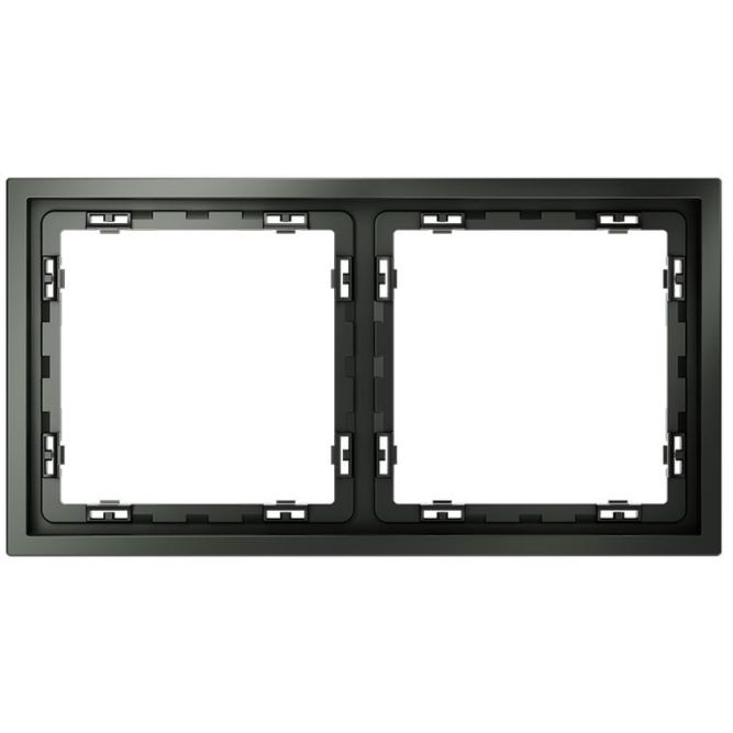 Рамка 2-м S70 пластик. титан Voltum VLS100206