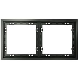 Рамка 2-м S70 пластик. титан Voltum VLS100206