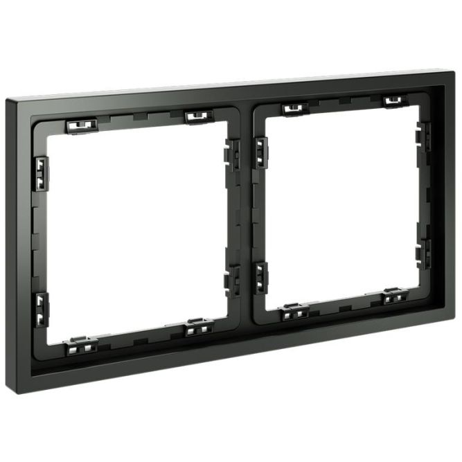 Рамка 2-м S70 пластик. титан Voltum VLS100206