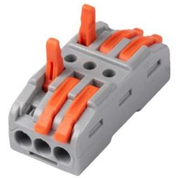 Клемма монтажная СМК PTC-3P 4233 BL/3 450В 32А 0.08-2.5(4.0)кв.мм JazzWay 5073708