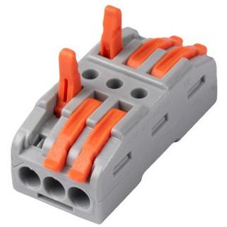 Клемма монтажная СМК PTC-3P 4233 BL/3 450В 32А 0.08-2.5(4.0)кв.мм JazzWay 5073708