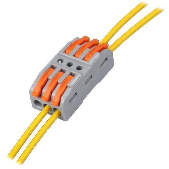 Клемма монтажная СМК PTC-3P 4233 BL/3 450В 32А 0.08-2.5(4.0)кв.мм JazzWay 5073708