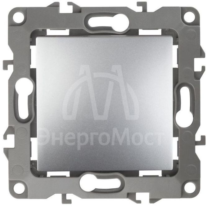 Механизм выключателя 1-кл. СП Эра12 10А IP20 12-1101-03 250В 10AX алюм. Эра Б0014623