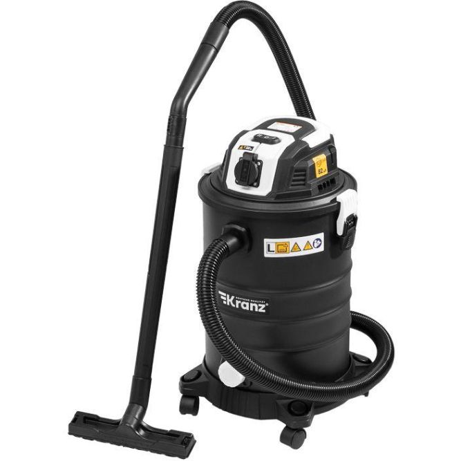 Пылесос строительный KR30 1400Вт 30л 4м Kranz KR-16-1117