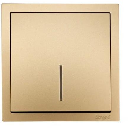 Выключатель 1-кл. с индик. СП ZIMA IP20 10А безвинт. зажим зол. LEZARD 704-3688-111QC