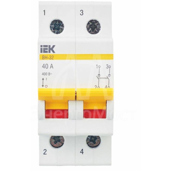 Выключатель нагрузки ВН-32 40А/2П IEK MNV10-2-040