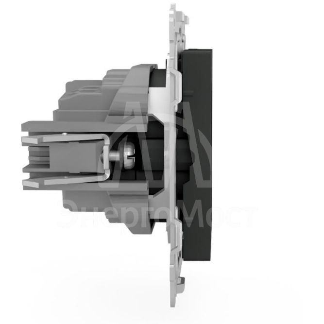 Розетка 1-м СП Pixel 16А IP20 с заземл. механизм карбон TOKOV ELECTRIC TKE-PX-R1Z-C14