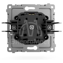 Розетка 1-м СП Pixel 16А IP20 с заземл. механизм карбон TOKOV ELECTRIC TKE-PX-R1Z-C14