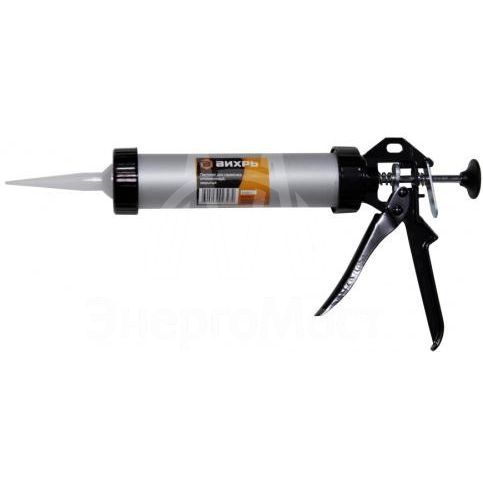 Пистолет для герметика алюм. закрытый Вихрь 73/3/6/2