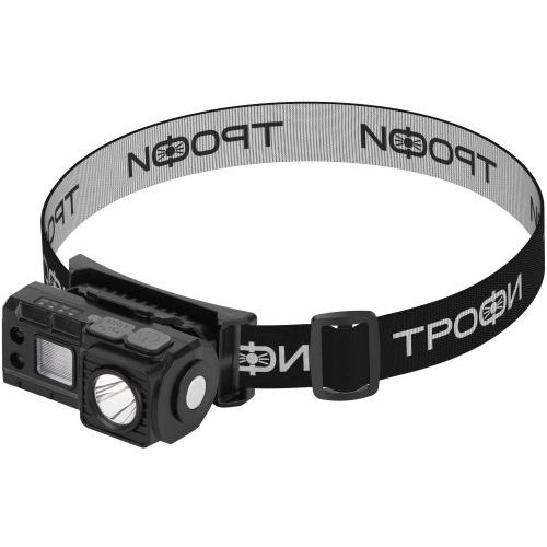 Фонарь светодиодный налобный GA-102 аккумуляторный 3Вт сенсорное управление магнит клипса 5 режимов Трофи Б0069569