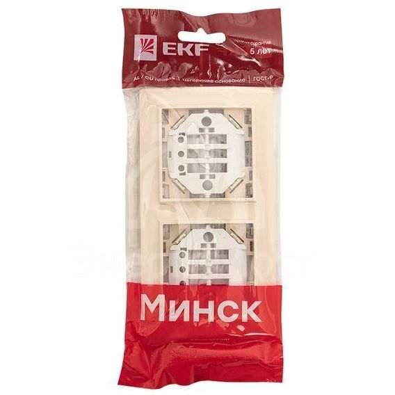 Рамка 2-м Минск горизонтальная беж. EKF ERM-G-302-20