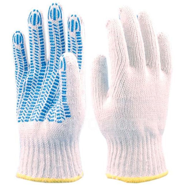 Перчатки х/б с ПВХ Люкс 62г ПРОТЕКТОР ЛЮКС-62-П