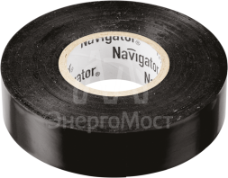 Изолента ПВХ 15мм (рул.20м) черн. NIT-B15-20/BL Navigator 71103
