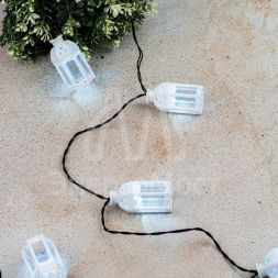 Светильник светодиодный Каскад Керосиновая Лампа 5м IP65 садовый с выносной солнечн. панелью 2м и аккумулятором 2 режима работы (мигание и постоянное) Lamper 602-251