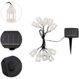 Светильник светодиодный Каскад Керосиновая Лампа 5м IP65 садовый с выносной солнечн. панелью 2м и аккумулятором 2 режима работы (мигание и постоянное) Lamper 602-251