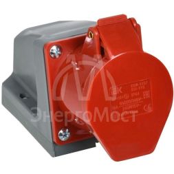 Розетка ОП 16А 380В 3P+PE+N ССИ-115 IP44 IEK PSR12-016-5
