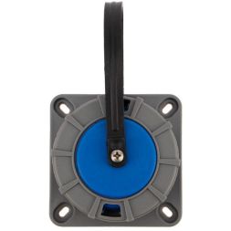 Розетка настенная фланцевая влагозащищенная с крышкой 16А 2Р+РЕ IP68 Rexant 111-124