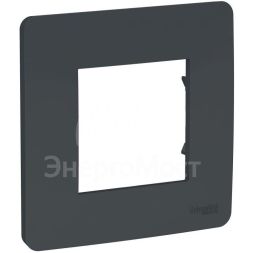 Рамка 1-м UNICA STUDIO антрацит SchE NU200254