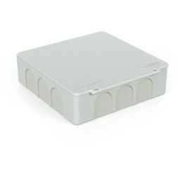 Коробка распределительная ОП 100х100х30 (HF) для прям. монтажа двухкомп. безгалоген. (уп.48шт) Промрукав 60-0302