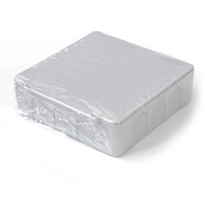 Коробка распределительная ОП 100х100х30 (HF) для прям. монтажа двухкомп. безгалоген. (уп.48шт) Промрукав 60-0302