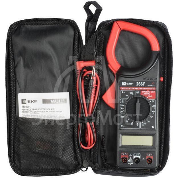 Клещи токовые цифровые 266F Master EKF In-180702-bc266F