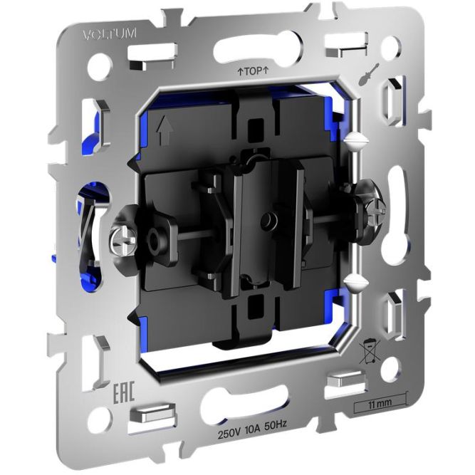 Выключатель 1-кл. S70 10А механизм хлопок Voltum VLS0101M