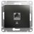 Механизм розетки комп. 1-м Glossa RJ45 CAT.5E антрацит SchE GSL000781K