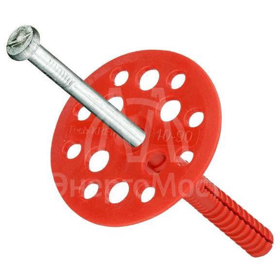 Дюбель для теплоизоляции с мет. гвоздем 10х90 (уп.250шт) Tech-KREP 130109