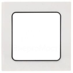 Рамка 1-м Стокгольм бел. с линией цвета черн. PROxima EKF EXM-G-304-10