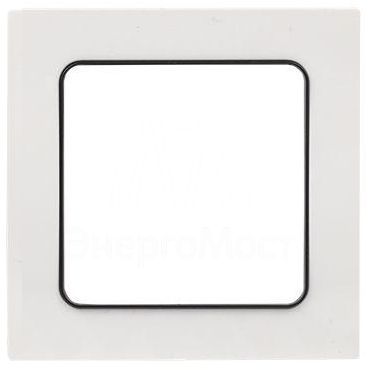 Рамка 1-м Стокгольм бел. с линией цвета черн. PROxima EKF EXM-G-304-10