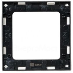 Рамка 1-м Стокгольм бел. с линией цвета черн. PROxima EKF EXM-G-304-10