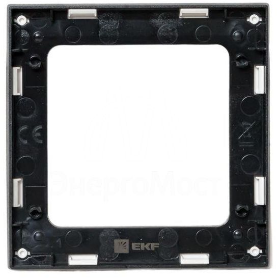 Рамка 1-м Стокгольм бел. с линией цвета черн. PROxima EKF EXM-G-304-10