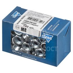 Гайка DIN985 самоконтрящаяся М8 оцинк. (уп.100шт) Tech-KREP 105254