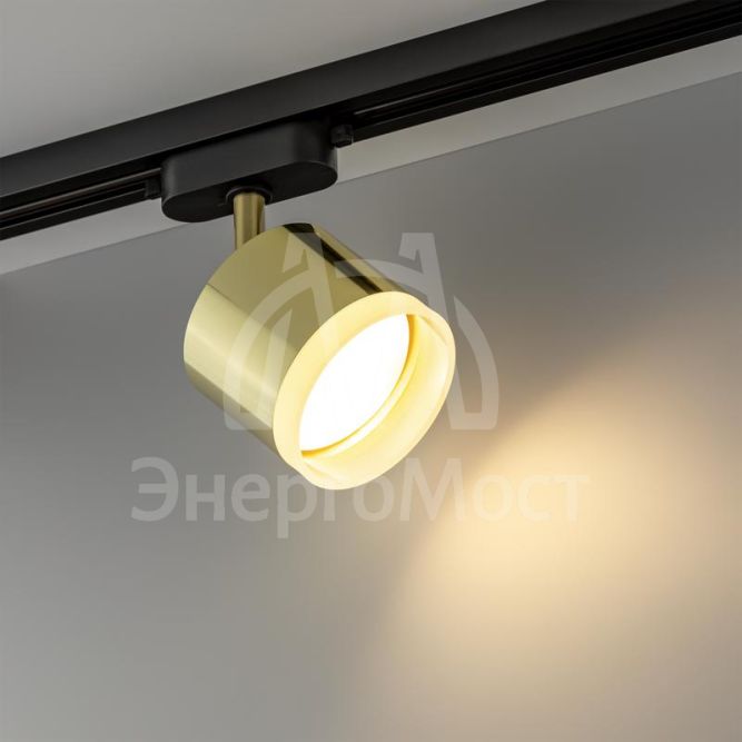 Светильник трековый ARTLINE поворотный 85х85х70мм GX53 230В алюм./пластик. 4кв.м зол. Ritter 59864 4