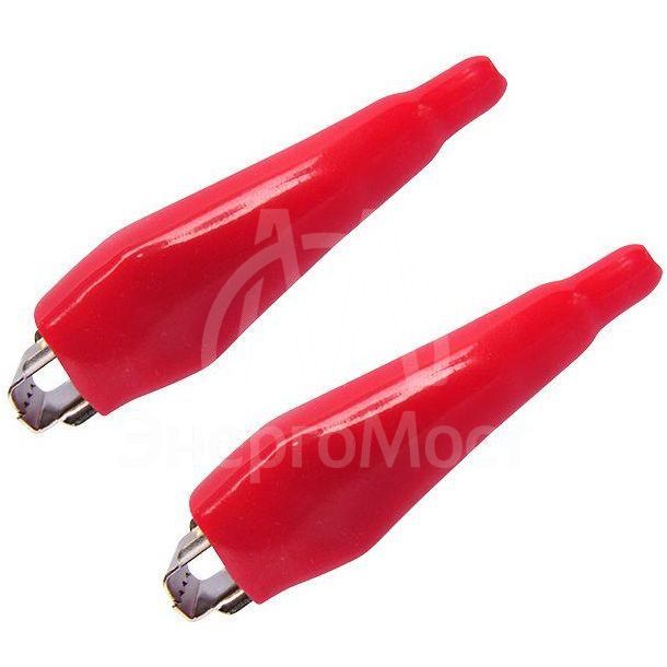 Зажим &amp;quot;крокодил&amp;quot; 5А 56мм в изоляторе (пакет Боб) (уп.2шт) Rexant 16-0003-9