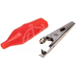 Зажим &amp;quot;крокодил&amp;quot; 5А 56мм в изоляторе (пакет Боб) (уп.2шт) Rexant 16-0003-9