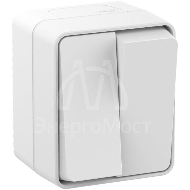 Выключатель 2-кл. ОП AtlasDesign Profi54 10 АХ бел. SchE ATN540151