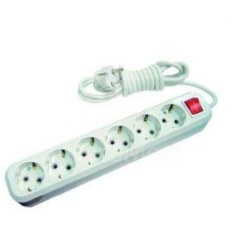 Удлинитель 6х3м с заземл. 16А IP20 с выкл. Makel MGP233