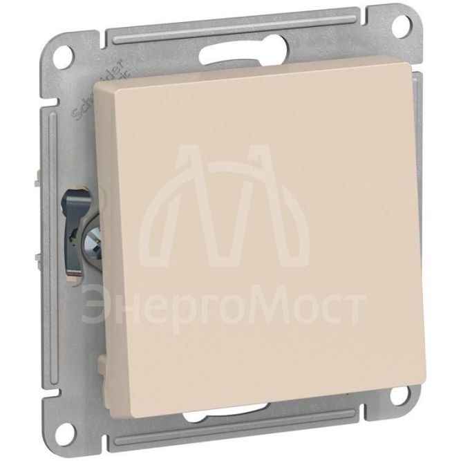 Механизм переключателя 1-кл. СП AtlasDesign 10А IP20 (сх. 6) 10AX беж. SchE ATN000261