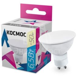 Лампа светодиодная GU10 6.5Вт 220В 3000К Космос LkecLED6.5wGU10C30