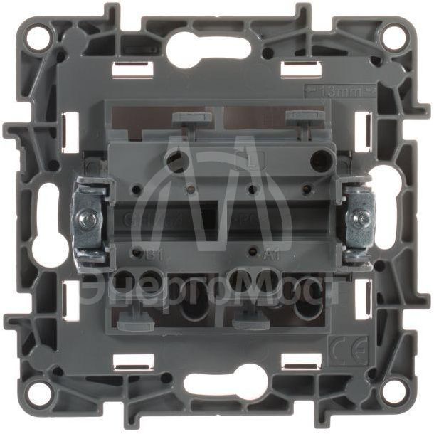 Механизм выключателя 2-кл. СП Etika 10А IP20 250В 10AX безвинт. зажимы бел. Leg 672202