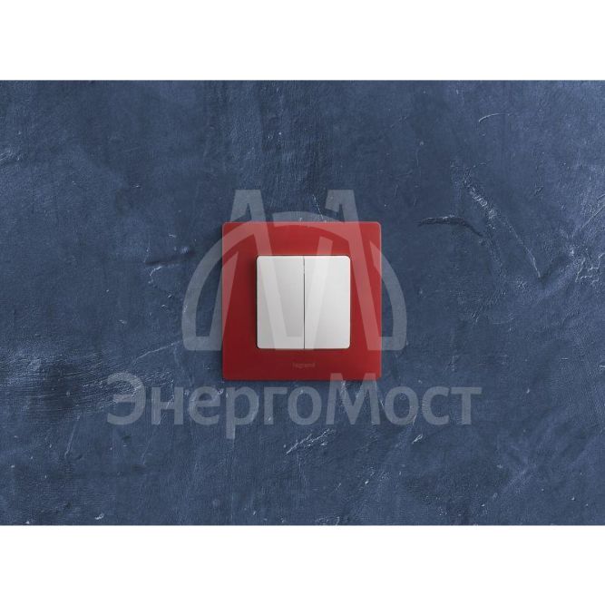 Механизм выключателя 2-кл. СП Etika 10А IP20 250В 10AX безвинт. зажимы бел. Leg 672202