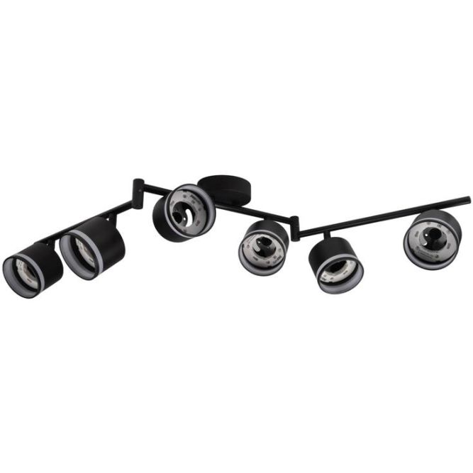 Светильник PCL-0906 max 20Вт (каждая лампа) 6xGX53 IP20 230В BL настен./потолочн. декор. под лампу JazzWay 5066960